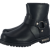 Men’s Motorcycle Biker Boots — Classic Black — Men's Boots, Hasbro Leather