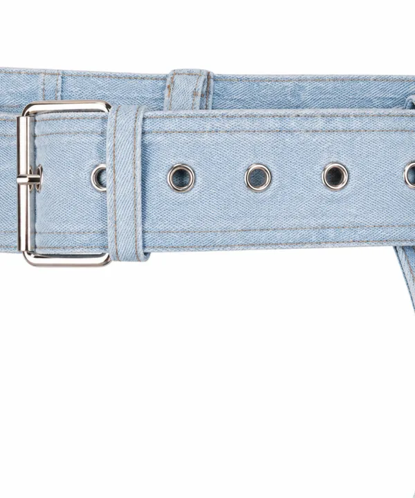 Alternative view of Dream Apparel Denim Look Genuine Leather Chaps