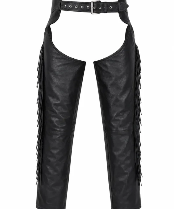 Women's Chaps With Studs, Beads, and Fringe