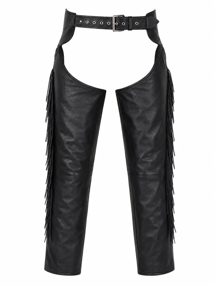 Women's Chaps With Studs, Beads, and Fringe