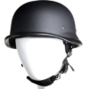Flat Black German With Adjustable Chin Strap — Novelty Helmets, Hasbro Leather