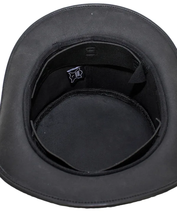 Black Leather Deadman’s Top Hat — alternate view 5, Hasbro Leather