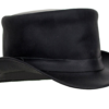 Black Leather Deadman’s Top Hat — Hats, Hasbro Leather