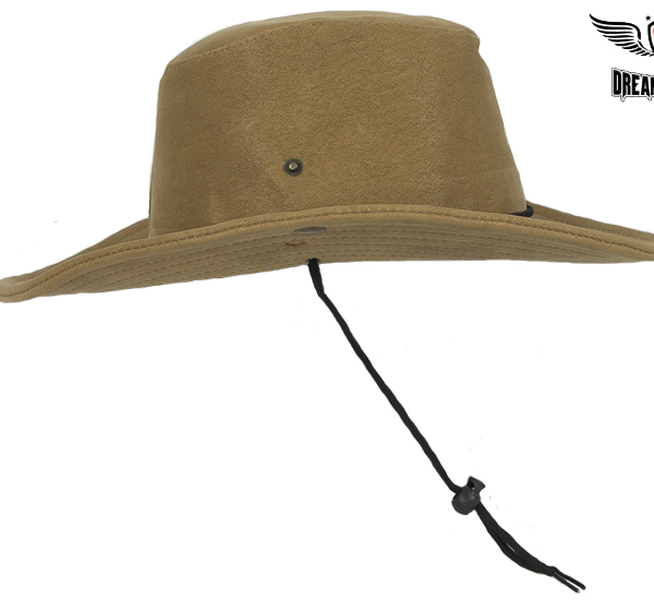Brown Cowboy Hat with POW MIA Logo — alternate view 4, Hasbro Leather