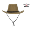 Brown Cowboy Hat with POW MIA Logo — Hats, Hasbro Leather