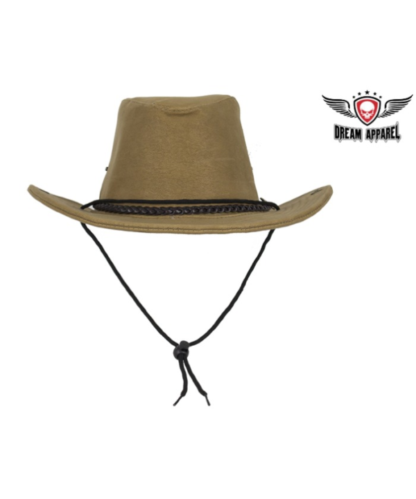 Brown Cowboy Hat with POW MIA Logo — Hats, Hasbro Leather