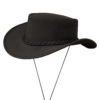 Dream Apparel Leather Cowboy Western Chocolate Brown Hat – Steampunk Wide Brim — Hats, Hasbro Leather