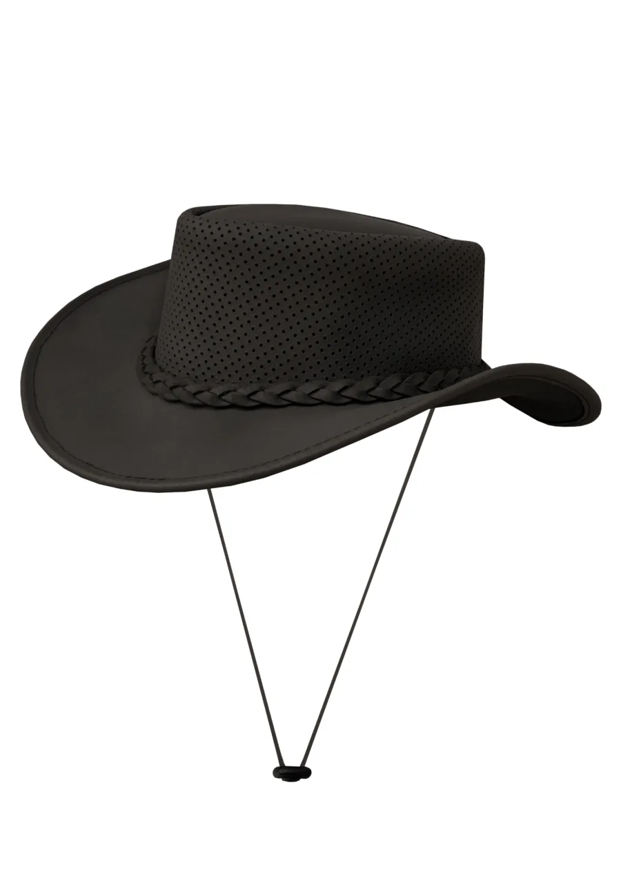 Dream Apparel Leather Cowboy Western Chocolate Brown Hat – Steampunk Wide Brim — Hats, Hasbro Leather