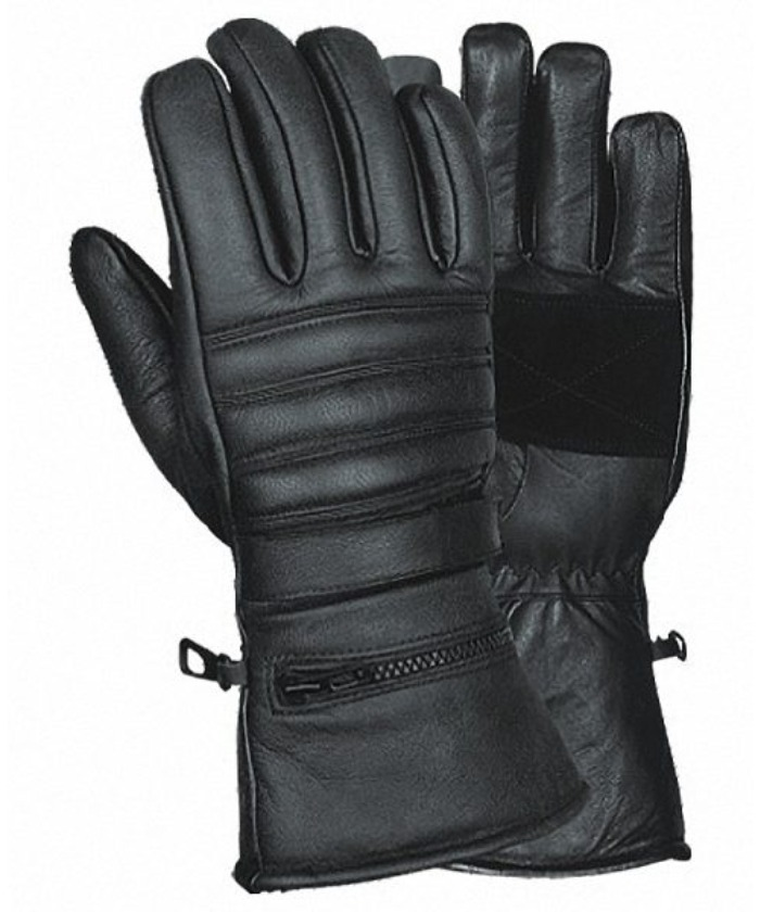 Men’s Leather Gauntlet Riding Gloves HI232 — Extended Cuff Protection — Riding Gloves, Hasbro Leather
