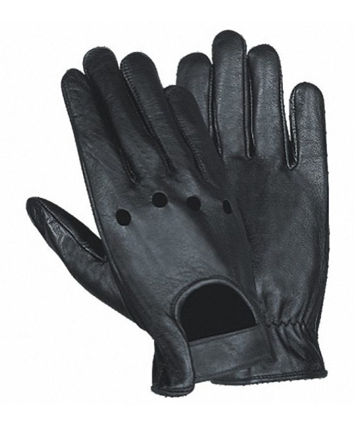 Men’s Genuine Leather Motorcycle Driving Gloves HI243 — Riding Gloves, Hasbro Leather