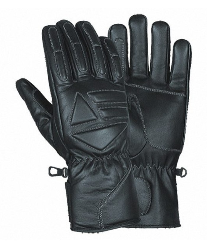 Men’s Leather Riding Gauntlet Gloves HI251 — Touring Style — Riding Gloves, Hasbro Leather