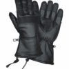 Men’s Leather Motorcycle Gauntlet Gloves HI294 — Riding Gloves, Hasbro Leather