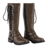 Women’s Frontier Rider Knee-High Motorcycle Boots — Women's Boots, Hasbro Leather