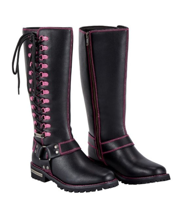 Women’s Blush Stitch Rebel Riding Boots — Women's Boots, Hasbro Leather