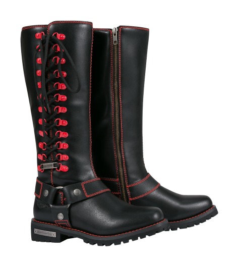 Women’s Crimson Rebel Motorcycle Boots — Women's Boots, Hasbro Leather