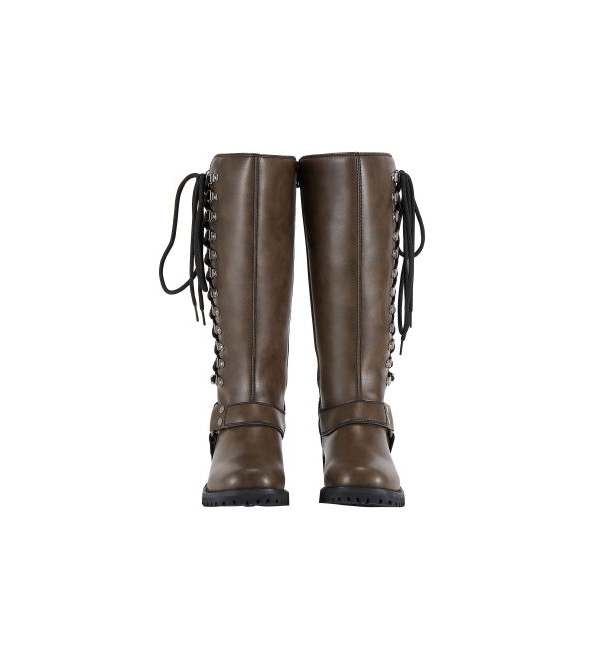 Alternative view of Women's Frontier Rider Knee-High Motorcycle Boots