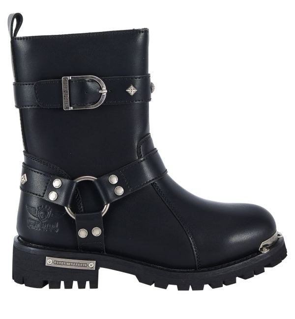 Women's Studded Harness Motorcycle Boots - Image 5