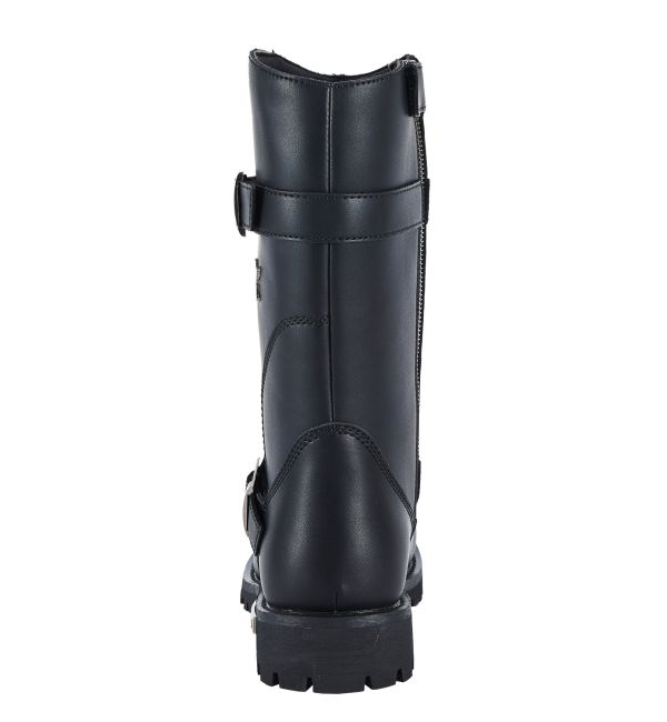 Men's Classic Motorcycle Biker Boots — Black - Image 5