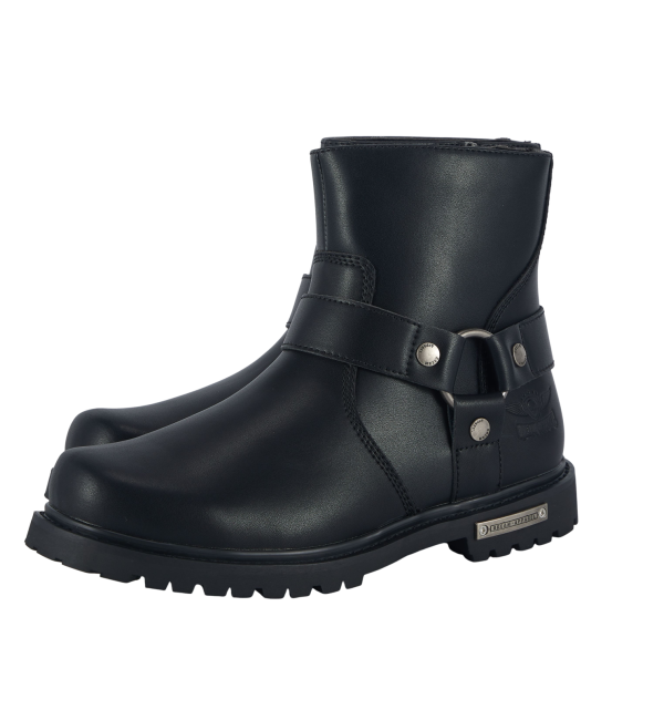 Alternative view of Men's Motorcycle Biker Boots — Classic Black