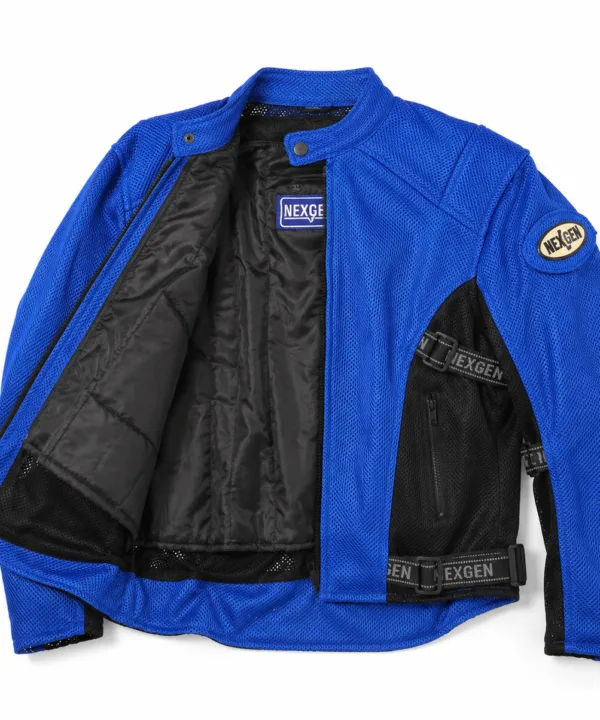 Blue Nexgen Textile Racing Jacket - Image 3