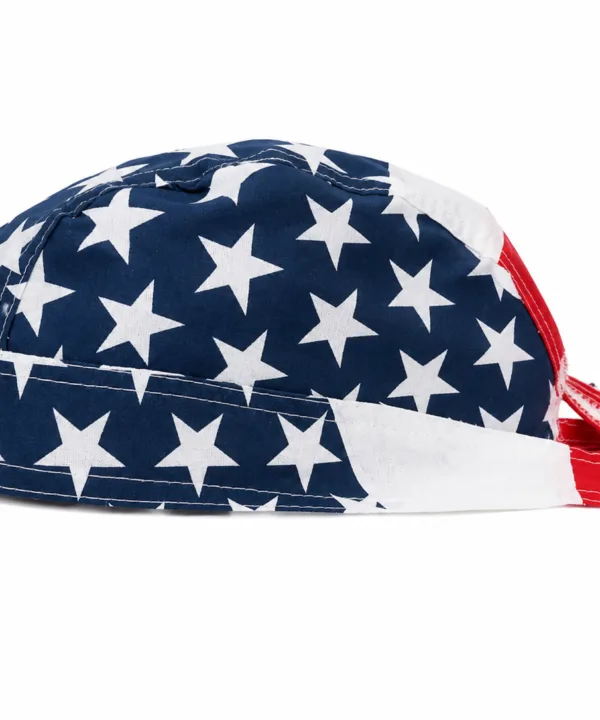 American flag stars and stripes pre-tied bandana skull cap