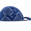 Navy blue paisley print pre-tied bandana skull cap