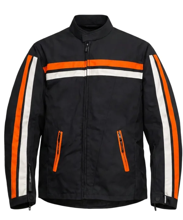 Orange White Stripe Cordura