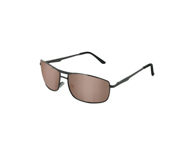 BluWater Polarized Navigator 3 Brown Mirror eyewear from Hasbro Leather
