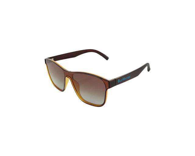 BluWater Polarized Saltee Gradient Brown eyewear from Hasbro Leather