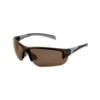BluWater Polarized Samson 3 Black / Brown Lens eyewear from Hasbro Leather