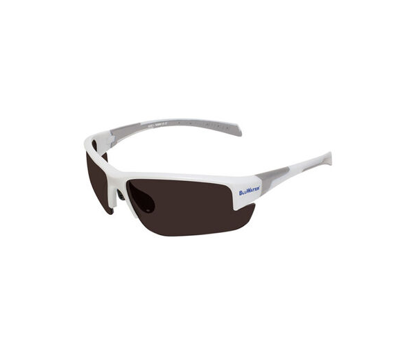 BluWater Polarized Samson 3 Z White / Grey Lens eyewear from Hasbro Leather