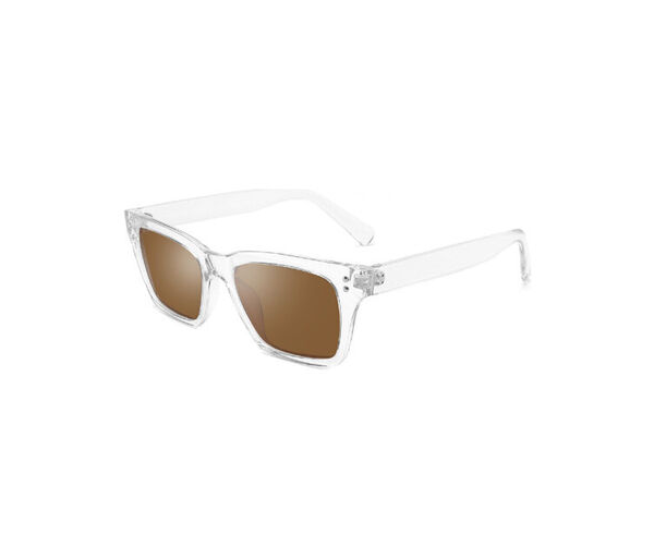 AlterImage Seashell Crystal Clear / Brown Lens eyewear from Hasbro Leather