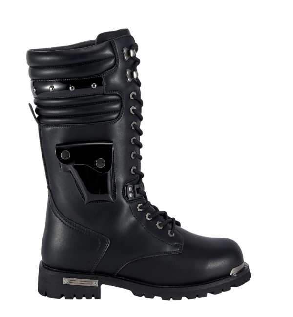 Men's Black Biker Boots — Riding Ready - Image 3