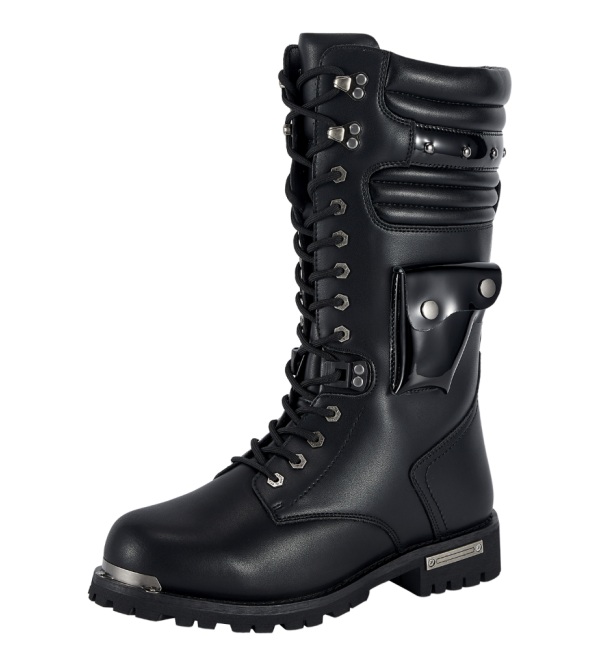 Men's Black Biker Boots — Riding Ready - Image 5